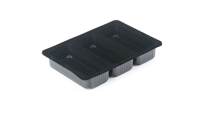Black CPET oven-ready tray